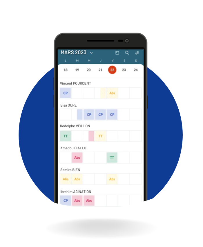 application mobile de silae RH
