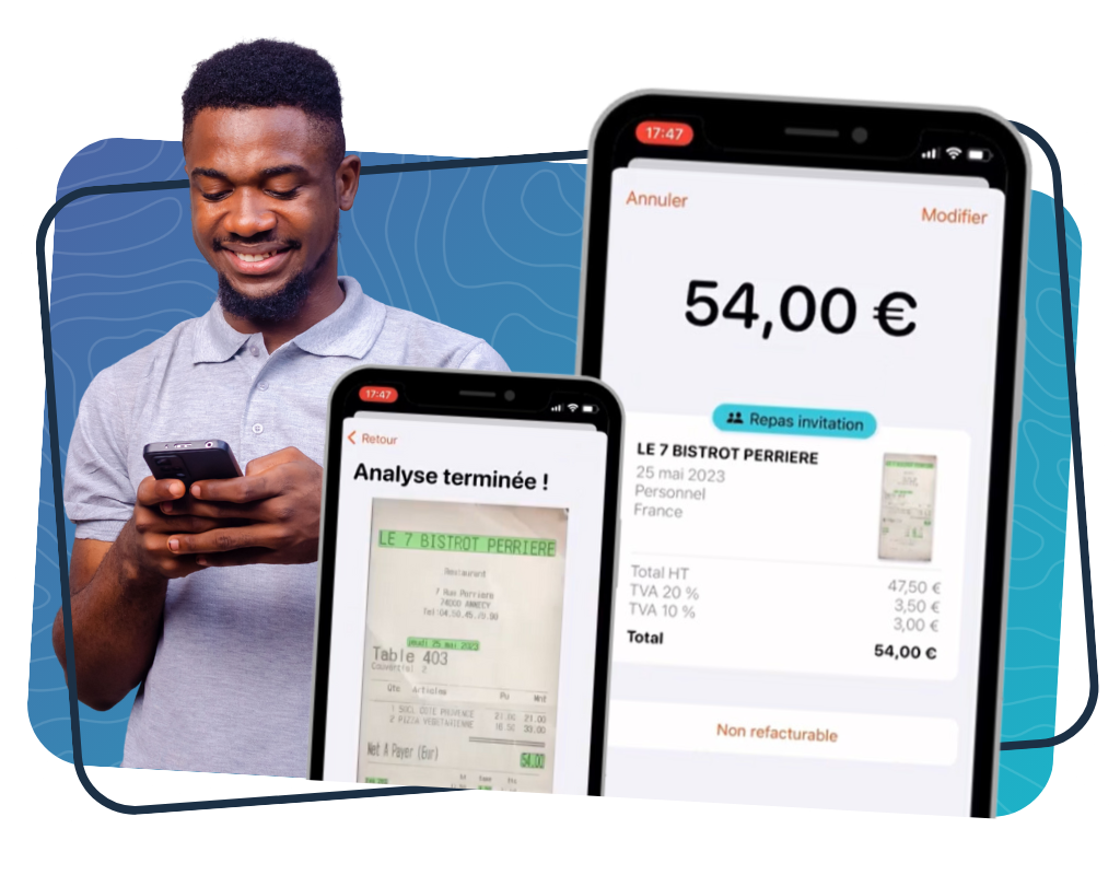 Scan automatique d’un justificatif de note de frais depuis une application mobile RH
