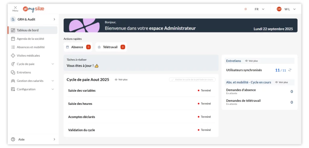 Logiciel RH My Silae offert pour toute externalisation de la paie chez GRH & Audit
